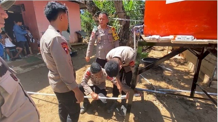 Polda Sumut Hadirkan Air Bersih untuk Warga Hutanabolon, Pasang Filter Air Nanotec pada Sumur Bor