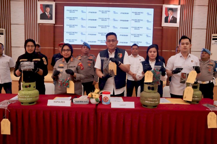 Polres Metro Bekasi Bongkar Praktik “Gas Suntik”, Lindungi Konsumen dan UMKM dari Penyalahgunaan Subsidi
