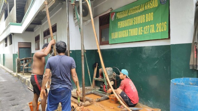 Masuk Hari ke-12, Satgas TMMD Kebutan Pembangunan Sumur Bor di Sukamaju