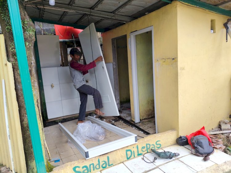 Rehab MCK Program TMMD Depok Capai Progres 30 Persen