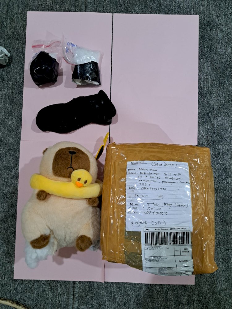 Sabu Disamarkan Dalam Paket Ekspedisi, Ditresnarkoba Polda Jateng Bongkar Peredaran.Sabu